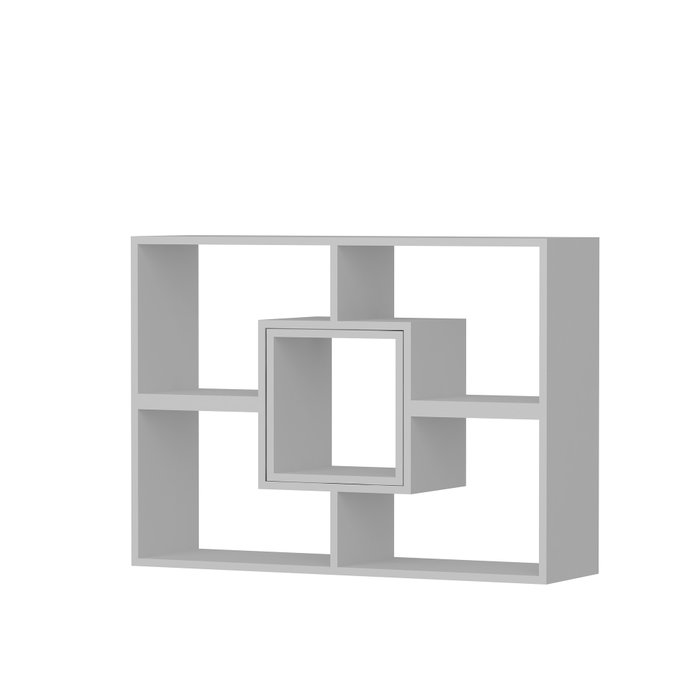 Hanah Home Estantería Blanca Moderna y Elegante - Ancho 105cm, Alto 76.4cm, Profundo 29.5cm